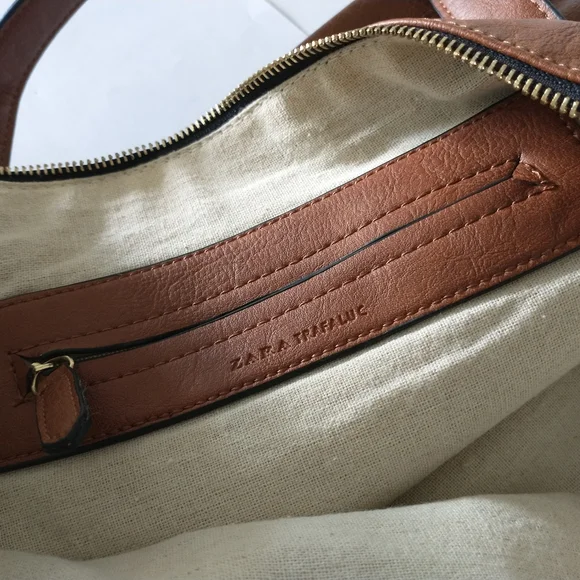ZARA Brown Faux Leather Bag - Picture 6 of 6